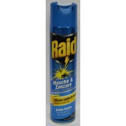 INSETTICIDA RAID 400ML MOSCHE/ZANZARE