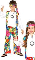 COSTUME BIMBO E. HIPPIE 7-9 ANNI
