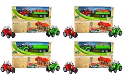 TRATTORE CON RIMORCHIO A FRIZIONE 4ASS. (40X13,5)