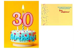 BIGLIETTINI 30 ANNI 11,5X16-LINEA MILLEFORME