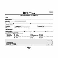 BLOCCO CARICO/SCARICO RIFIUTI DETENT.100 PG.NUM.22,5X29,7 MOD.A