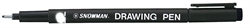 PENNE SNOWMAN DRAWING PEN 0,5 NERE