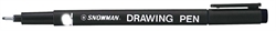 PENNE SNOWMAN DRAWING PEN 0,7 NERE