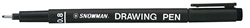PENNE SNOWMAN DRAWING PEN 0,8 NERE