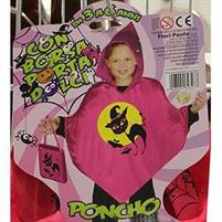 VEST.BIMBI PONCHO C/CAPPUCCIO+ BORSETTA 3-6 ANNI