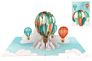 BIGLIETTINI ORIGAMI HOT AIR BALLOONS