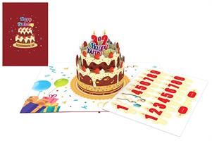 BIGLIETTINI ORIGAMI COLORFUL CAKE