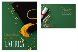 BIGLIETTINI LAUREA 11,5X16 -LINEA MILLEFORME