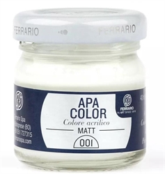 BARATTOLO APA COLOR MATT 40 ML BIANCO DI TITANIO