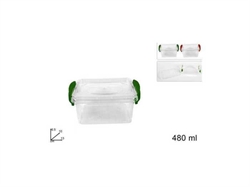 CONTENITORE RETTANGOLARE 480 C/COPERCHIO CON GANCI