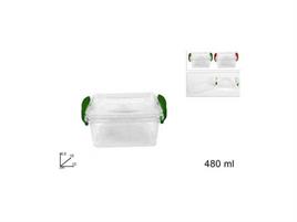 CONTENITORE RETTANGOLARE 480 C/COPERCHIO CON GANCI