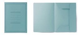 CARTELLE INSERTI CON 3 ALETTE CONF.50 PZ AZZURRE