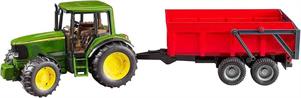BRUDER  TRATTORE JOHN DEERE 6920 CON RIMORCHIO
