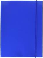 CARTELLE CON ELASTICO 25X35 BLU BREFIO