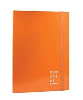CARTELLA CON ELASTICO D.07 35X25 NEW COLOR ARANCIO