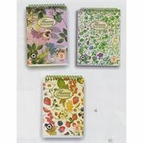 PIGNA NATURE FLOWERS BLOCCO SPIRALATO 60FG 70GR.4 FORI F.TO A6