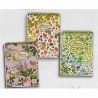 PIGNA NATURE FLOWERS BLOCCO SPIRALATO 60FG 80GR.4 FORI F.TO A5