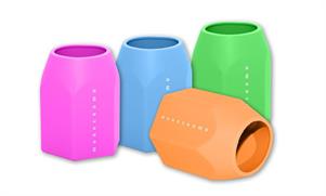 PORTAPENNE MONOCROMO COLORATI IN SILICONE-PIGNA
