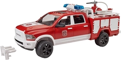 BRUDER  RAM 2500 POWER WAGON POMPIERI CON LUCI E SUONO