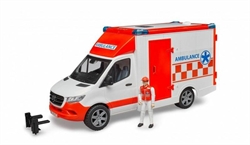 BRUDER  MB SPRINTER AMBULANZA CON AUTISTA