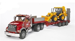 BRUDER  MACK CAMION ARTICOLATO CON JCB CX ESCAVATORE