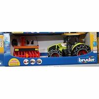 BRUDER AGRICULTURE  TRATTORE CLAAS AXION 950 CON CATENE E FRESA