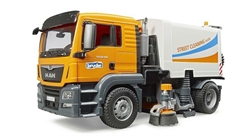 BRUDER  MAN TGS CAMION PULIZIA STRADALE