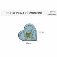 EVENTI COMUNIONE CUORE PRIMA COMUNIONE 038700  4,5X4,5CM