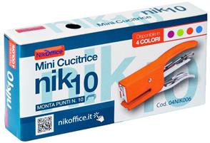 CUCITRICE MINI A PINZA PUNTO 10-NIK COL.PASTELLO