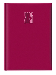 AGENDA GIORNALIERA S/D 14,5X20,5 QUADRETTI GOMMATO- ROSSO