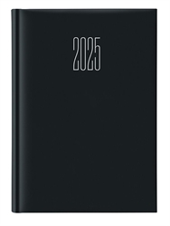 AGENDA GIORNALIERA S/D 14,5X20,5 QUADRETTI GOMMATO NERO