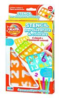 SET 4 STENCIL + 4 PENNARELLI