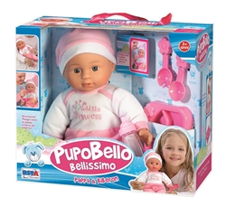BAMBOLA PUPOBELLO BELLISSIMO 30 CM PAPPA & BIBERON