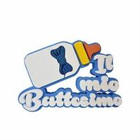 POLISTIROLO IL MIO BATTESIMO BIBERON CELESTE 36X24X5