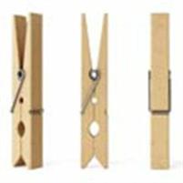 MOLLETTE IN LEGNO MM.25X3 - BUSTA 50 PZ. - COL. NATURALE
