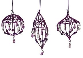 APPEND.LILLA/VIOLA C/PERLINE CM.9