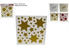 VETROFANIA STATICA STELLE GLITTER ASS DSK810