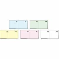 BLOCCO NUMERATO 1-100 5 COLORI ASSORTITI