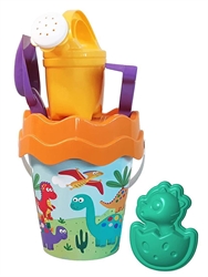 ANDRONI-SECCHIELLO CON ACCESSORI DINOSAURI H.29 CM