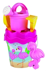 ANDRONI-SECCHIELLO CON ACCESSORI H.35 CM.FENICOTTERO