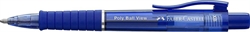 AFN-FABER-CASTELL PENNA A SFERA POLY BALL VIEW, REFILL XB BLU, F
