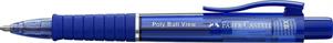 AFN-FABER-CASTELL PENNA A SFERA POLY BALL VIEW, REFILL XB BLU, F