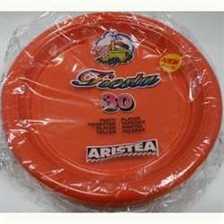 FESTAIOLI ARANCIONE PIATTI PIANI D.220 X 30 PEZZI ARISTEA