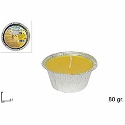 VASETTO CITRONELLA ALLUMINIO 80GR DIAM 8.5 CM ART. CR85