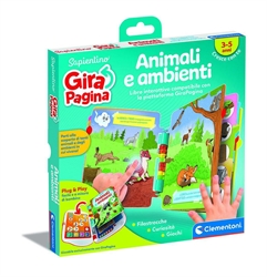 CLEMENTONI SAPIENTINO GIRAPAGINA - LIBRO ANIMALI E AMBIENTI