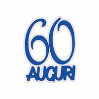 POLISTIROLO AUGURI 60 BLU 4X32X5