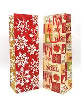 BUSTA REGALO BOTTIGLIA FIOCCHI 36X12X9CM.