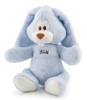 TRUDI CONIGLIO CREMINO AZZURRO M 26X36X14
