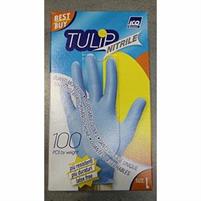 GUANTI IN NITRILE da 100 PEZZI MIS.L TULIP