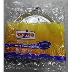 CONT.ALLUMINIO OTTIMO TORTA MEDIO X 2PZ diam.22cm